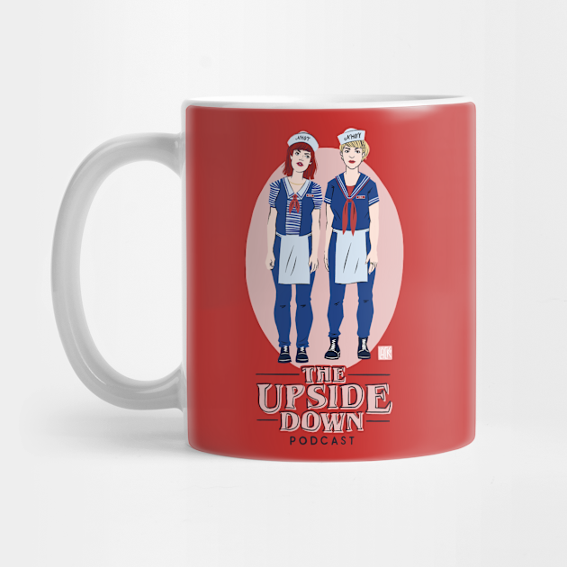 The Upside Down Podcast Scoops Ahoy Stranger Things Mug TeePublic